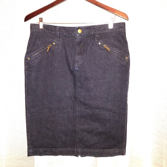 Lauren Jeans Co. Premium Jean Skirt‎ - Picture 1 of 4